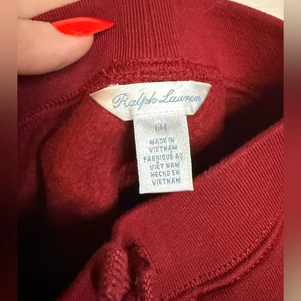 RALPH LAUREN BABY SWEATS 6 MONTHS